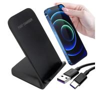 Cargador Inalámbrico Rápido, Carga Inalámbrica 20W, Wireless Charger | Carregador Sem Fios Universal, Base Cargador de Inducción para iPhone 16/15/14/13/12/11 Pro MAX/Samsung Galaxy/Google /Xiaomi