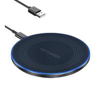 Cargador inalámbrico rápido de inducción, cargador inalámbrico, cargador inalámbrico, compatible con iPhone 14 Pro máx./13/12/11/XS Max/XR/XS/X, cargador de inducción para Samsung Galaxy S22/S23/S21