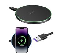 Cargador inalámbrico rápido de inducción de 35 W Compatible con i Phone 16/15/14/13/12/11 Pro MAX, Sam Sung Galaxy S25 Ultra/S24 Plus/S23 FE, Goo gle Pixel 9/8 Pro, Cargador inalámbrico rápido para
