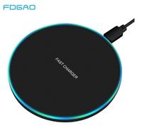 Cargador inalámbrico rápido FDGAO de 10 W para Samsung Galaxy S9/S9+, S8, S7, Note 9, S7 Edge, cargador USB Qi para iPhone XS Max, XR, X, 8 Plus nuevo