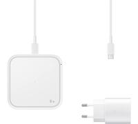 Cargador inalámbrico Samsung de 2.77 A Pad de carga EP-P2400T EP-P2400TWEGEU Salidas USB-C blanco