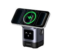 Cargador Inalámbrico Ugreen W709 Robot 2 en 1 Qi2 15W Negro