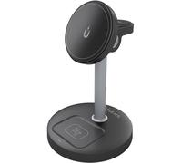 Cargador inalámbrico USB-C 3 en 1 de 15 W color negro - AISENS