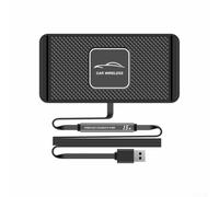 Cargador inalámbrico USB de carga rápida de 15 W para coche con base antideslizante, solución de energía eficiente para dispositivos móviles