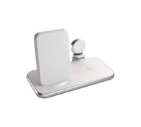 Cargador inalámbrico - ZENS ZEDC15W/00 - Blanco - Aluminio - Carga simultánea 45W