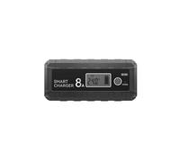 Cargador Inteligente para Coche, Motocicleta, Batería de Fosfato de Hierro y Litio de 6 V, 12 V, 12,8 V y 8 A, con Pantalla LCD, 4 Ah-100 Ah, Enchufe