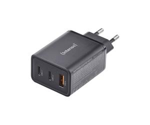 Cargador Intenso W65ACC GaN negro USB 65 W 1x USB-A, 2x USB-C negro interior GaN, USB Power Delivery (USB-PD)