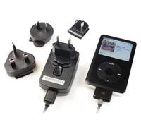 Cargador internacional para enchufe con conector dock para iPhone/iPod