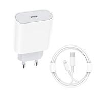 Cargador iPhone【Apple MFi Certificado】 Cargador rápido de Pared 20W PD Tipo C con Cable USB-C a Lightning de 6 pies Cargador iPhone Carga rapida Compatible con 14/14 Pro/14 Pro Max/13~8/XS/XR/X/iPad