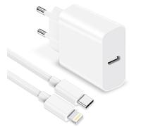 Cargador iPhone Carga Rapida, 25W Cargador USB C Enchufe iPhone con 2M Cable iPhone Carga Rapida para iPhone 14 Pro Max/14 Plus/14 Pro/13/12/11/XR/SE, Cargador Rapido iPhone Adaptador Cargador Tipo C