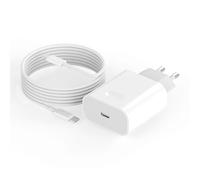 Cargador iPhone Carga Rapida, 30W USB C Rápido Enchufe, Certificado MFi Móvil Adaptador Cabezal con Cable de Carga 2M Tipo-C, para iPhone 17/16/16 Plus/16 Pro/16 Pro Max/15/iPad Air/iPad Mini/AirPods