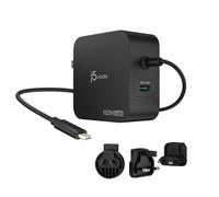 Cargador j5create 102W 2 Puertos USB-C PD GaN Enchufes Intercambiables