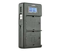 Cargador Jupio NP-W126S Duo LCD PowerBank para Fuji W-126(s) USB Tipo C