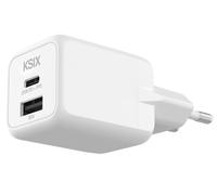 Cargador KSIX USB-C + USB A 20 W