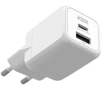 Cargador KSIX USB-C + USB A 30 W