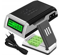 Cargador LCD universal para 4 baterías 9V AA y AAA Charger