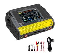 Cargador lipoT400 AC200W/DC400W 12A,Cargador lipo balanceador Doble Descarga 3.2 Pulgadas Pantalla táctil Color descargador para LiPo/Lilon/Life/NiMH/NiCd/PB/NiMH