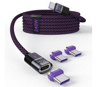 Cargador magnético 240W cable USB C carga rápida 5A, cargador móvil carga rápida tipo C, compatible Redmi Note 15 14 Pro Samsung Galaxy S26 S25 Google Pixel 10 9a 8 Pro iPhone 17 16 (1.8M C-C+3*C)