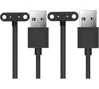 Cargador magnético Compatible con TickTalk5 Cargador magnético para SmartWatch USB Compatible con TickTalk 5 Smartwatch (Negro+Negro)