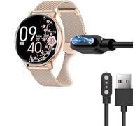 Cargador magnético Compatible con Tuercas S53, Reloj, Cargador magnético y Cable de 3,3 pies,Compatible con HASAKEI/NAIXUES S53 de 1,39 Pulgadas Smart Watch (Negro)