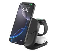 Cargador magnético plegable Belkin WIZ037KQBK 3 en 1 Qi2 UltraCharge 25 W negro