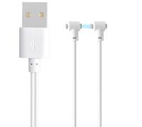 Cargador magnético Universal de Carga rápida USB-A/USB-C de 80 cm, Cable de Repuesto con Puerto Ajustable Compatible con Satisfyer y Otros vibradores (Blanco, USB-A)