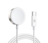 Cargador magnético USB-C SiGN para Apple Watch, 2,5 W, 1,2 m - Blanco
