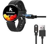 Cargador Magnético USB Compatible con Knauermann Pro 4 Mini (2026) Rund 41mm Inteligente- Incluye Cable de 3.3 Pies, Conexión Segura para Knauermann Pro 4 Mini (2026) Rund 41mm (Negro)