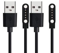Cargador Magnético USB Compatible con PLAUD Note AI Recorder - Incluye Cable de 3.3 Pies, Conexión Segura para Plaud Note (Negro+Negro)