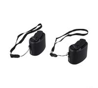Cargador Manual USB 2 Unidades Portátil Cargador Manual USB(Black) | para carga sin electricidad, para ideal emergencias, 2 unidades pack, compatible USB , compacto