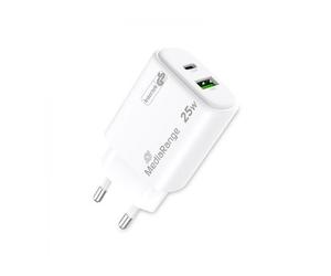 CARGADOR MEDIARANGE DUAL USB-A Y USB-C 25W