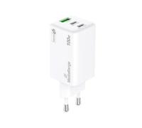 Cargador Mediarange MRMA123 100W 2x USB-C 1x USB-A Carga Rápida GaN
