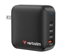 Cargador de Pared Universal Verbatim Mini GaN Wall Charger/ 3xUSB Tipo-C/ 1xUSB/ 165W