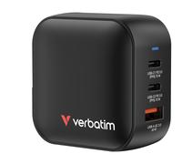 Cargador de Pared Universal Verbatim Mini GaN Wall Charger/ 2xUSB Tipo-C/ 1xUSB/ 70W