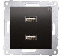 Cargador módulo 2x USB 2.1 A 5V DC 230V Simon54 DC2USB.01/48
