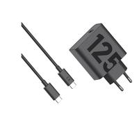 Cargador Motorola USB 125 W 1x USB-C Power Delivery 3.0, Power Delivery negro GaN, cargador rápido