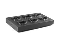 Cargador Múltiple de 6 Unidades para Dynascan R-58, DA-350, V-600 y Kombix RL-120U, Estación de Carga Profesional
