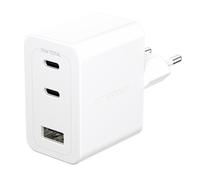 Cargador Múltiple PanzerGlass Turbo 70W 2xUSB-C USB-A Enchufe UE Blanco