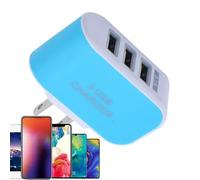Cargador multipuerto USB,3 Puertos que brillan bloque de carga USB múltiples puertos | Glowing Intelligent USB Plug For Smartphone, Home