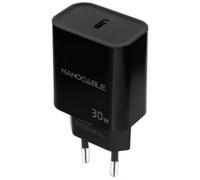 Nanocable Cargador de pared USB-C PD 30W Negro