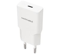 Cargador de pared nanocable 10.10.2027/ 1xusb tipo-c/ 30w/ blanco