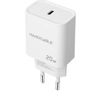 Cargador Nanocable USB-C PD 20W Blanco