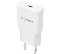 Nanocable - Cargador USB-C/PD 20W, Blanco