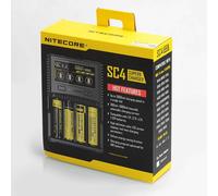 Nitecore SC4 - Cargador Profesional para baterías de Ion de Litio y NiMH, Pantalla LCD