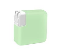 Cargador Note 5 Adecuado para MacBook Cargador Funda Protectora Laptop Adaptador de Corriente Funda de Silicona 29W 30W Cargador Móvil Pilas (Green, One Size)