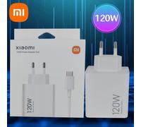 Cargador Original de 120W con Carga Turbo Rápida, Adaptador Hypercharge EU/US para Xiaomi Redmi Note 11 12 13 Pro Plus 5G Mi 14 13 13T, Cable EU Charger And Cable