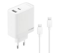 Cargador Original realme 80W SUPERVOOC - Carga Rápida, Doble Puerto USB (USB-A/USB-C), Compatible con protocolos PD/QC/IM, Incluye Cable Type-C, Funciona con iPhone, OPPO, OnePlus, Samsung Galaxy