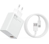 Cargador Original Xiaomi 67W USB C Carga Rápida Móvil - Adaptador de corriente para Mi14, Mi13T, Mi13, Mi12, Mi11, Mi10, Redmi Note 13, 12, 11, 10, 9, Poco F5, X6, X5, X4 - Cable de carga incluido