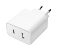 Cargador original Xiaomi USB + USB-C 33W Blanco
