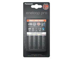 Cargador Panasonic K-KJ55HCD40E con 4 Pilas Recargables AA 2500 mAh y LED